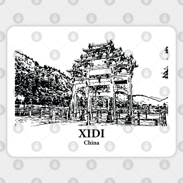Xidi - China Sticker by Lakeric